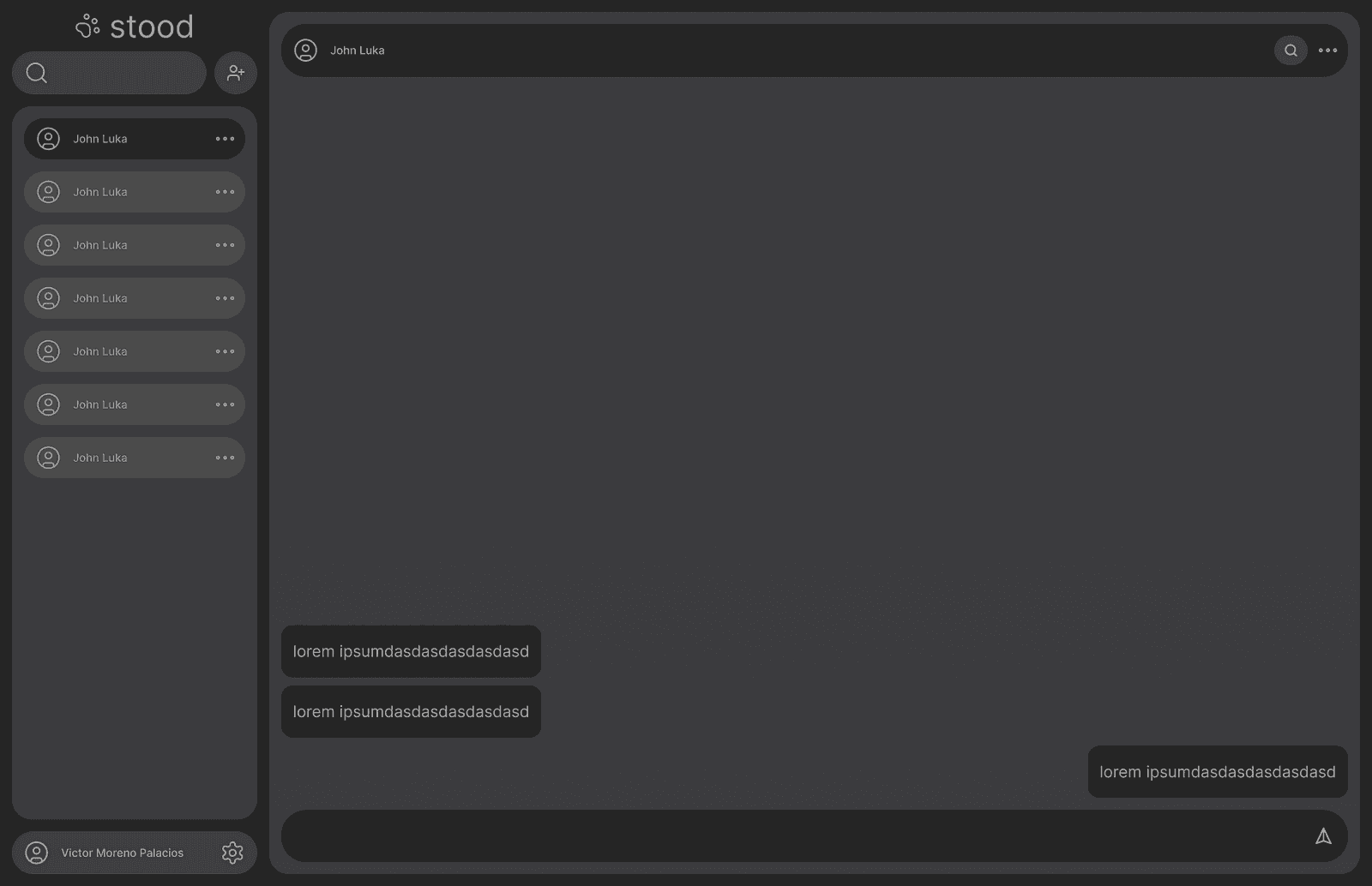 Image showin the projectStood - Real Time Chat